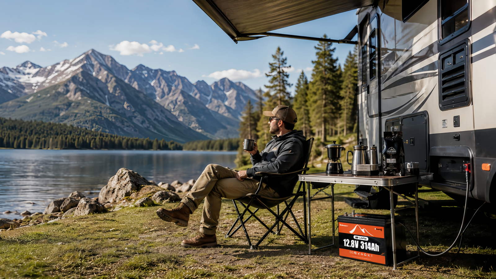 BUKNUWO RV Camping LiFePO4 Battery Power